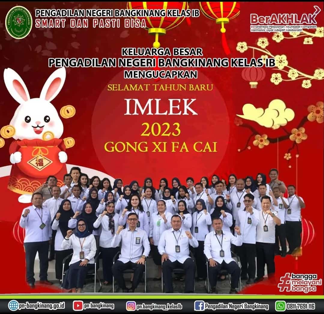 PN Bangkinang Mengucapkan Selamat Hari Raya Imlek 2023